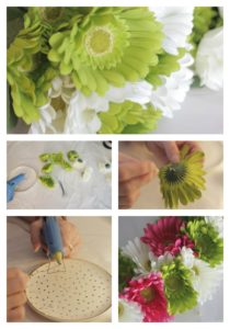 how to make a spring floral wreath